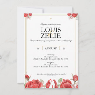 St. Therese Wedding Invite