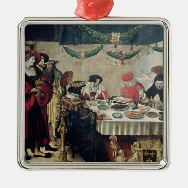 St. Thomas Aquinas  and Louis IX Metal Tree Decoration (Front)