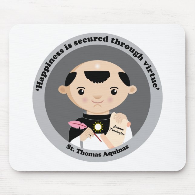St. Thomas Aquinas Mouse Mat (Front)