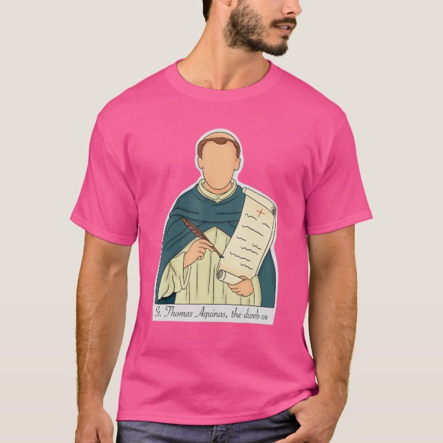 St Thomas Aquinas Patron Saint Of Students Catholi T-Shirt (Front)