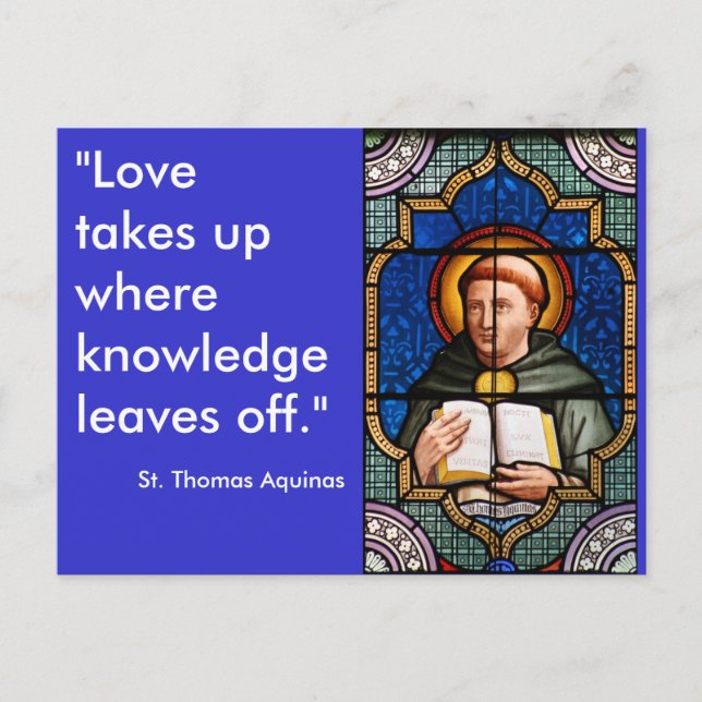 St. Thomas Aquinas Postcard (Front)