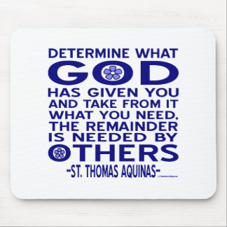 St. Thomas Aquinas Quote Mouse Mat