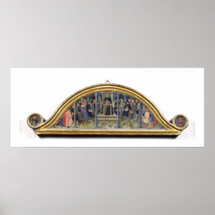 St. Thomas Aquinas Teaching (oil on panel) Poster