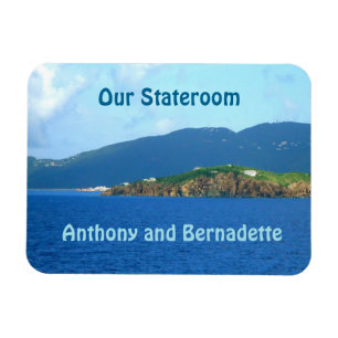 St. Thomas Arrival Stateroom Door Marker Magnet