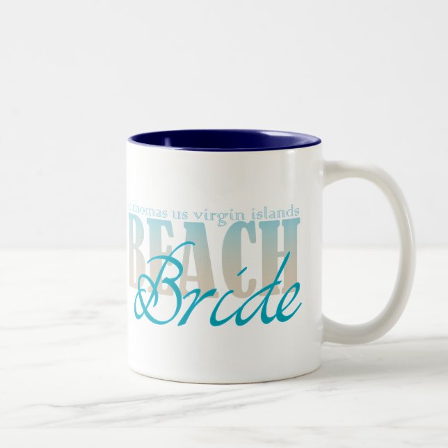 St Thomas Beach Bride Coffee Mug (Right)