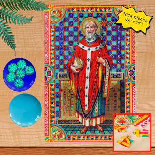 St. Thomas Becket in Red Chasuble (K 34) Jigsaw Puzzle