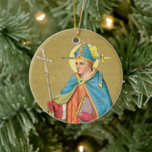St. Thomas Becket with Sword in Mitre (P 005) Cera Ceramic Tree Decoration