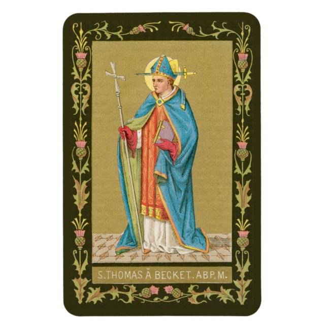 St. Thomas Becket with Sword in Mitre (P 005) Magnet (Vertical)