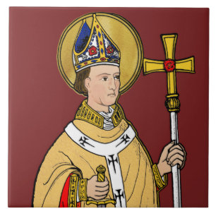 St. Thomas Becket with Sword (M 033; Colourized) Tile