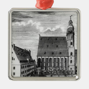 St. Thomas Church and School in Leipzig, 1723 Metal Tree Decoration