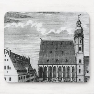 St. Thomas Church and School in Leipzig, 1723 Mouse Mat
