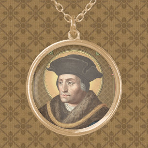 St. Thomas More (SAU 026) Gold Plated Necklace