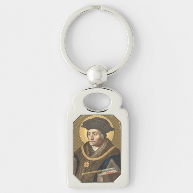St. Thomas More (SAU 026) Rectangle Metal Key Ring (Front)
