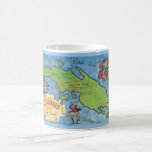 St Thomas Mug<br><div class="desc">Great vintage postcard map of St. Thomas Virgin Islands.</div>