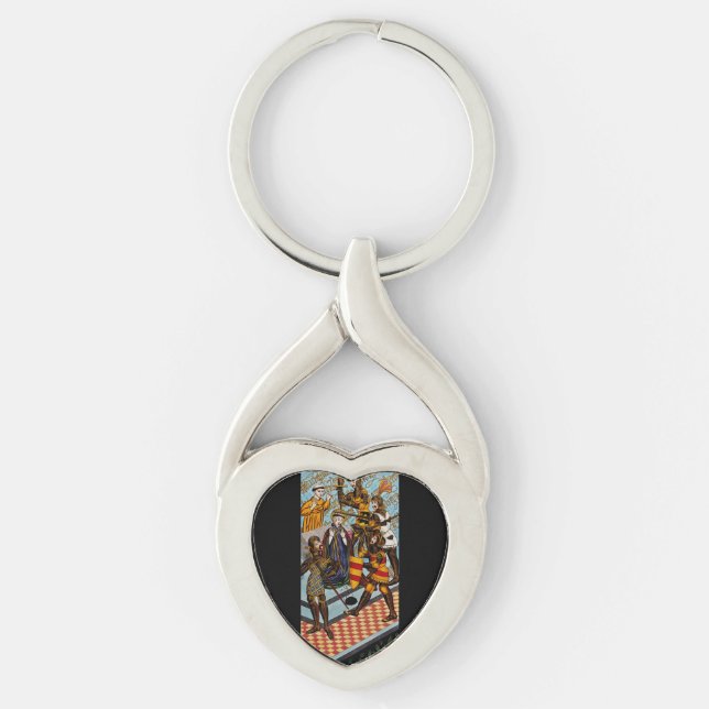 St. Thomas of Canterbury The Courageous Archbishop Key Ring (Front)