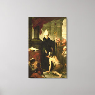 St. Thomas of Villanueva Distributing Alms, 1678 Canvas Print