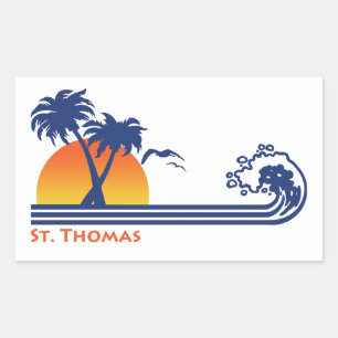 St. Thomas Rectangular Sticker