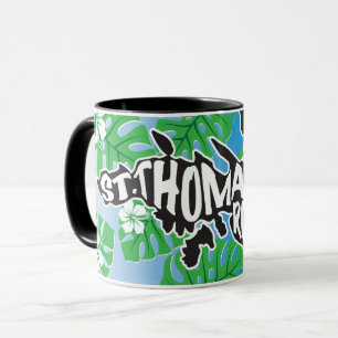 St. Thomas "Rock City" Virgin Islands   Blue Mug
