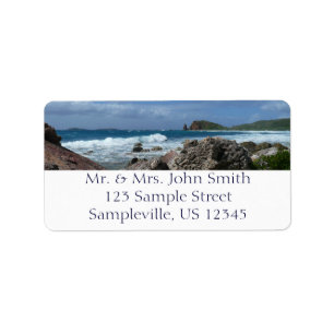 St. Thomas Rocky Beach Label