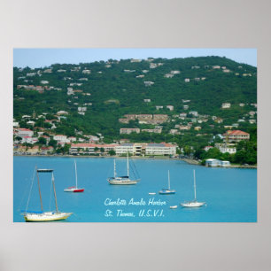 St. Thomas Sailboats Poster
