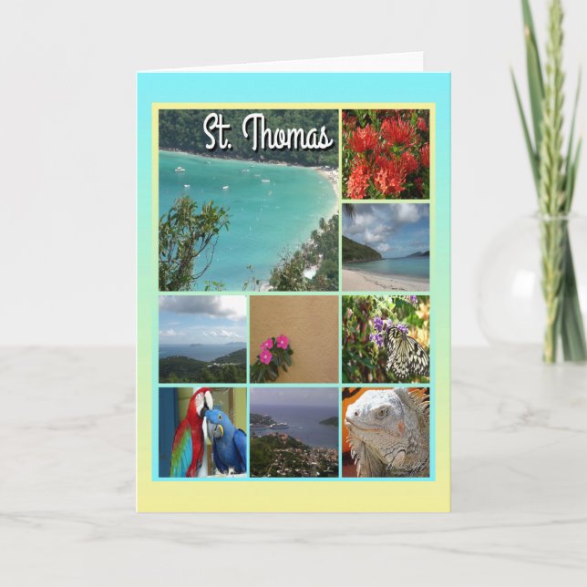 St. Thomas - Scenic Photo Collage 6115 Card (Front)
