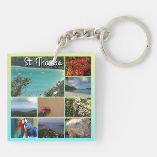 St. Thomas - Scenic Photo Collage 6115 Key Ring