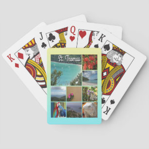St. Thomas - Scenic Photo Collage 6115 Playing Cards