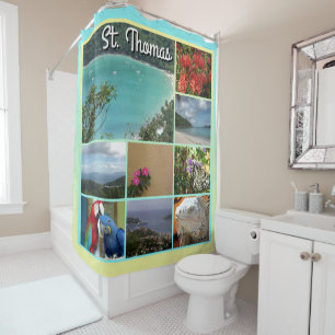 St. Thomas - Scenic Photo Collage 6115 Shower Curtain