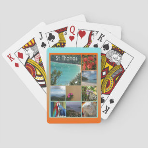 St. Thomas - Scenic Photo Collage 6119 Playing Cards