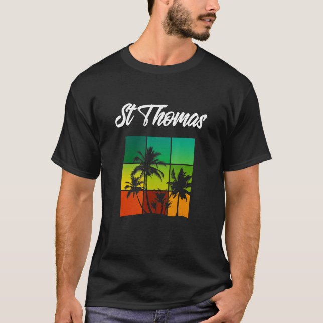 St Thomas Souvenir  Cool Virgin Islands Vacation G T-Shirt (Front)