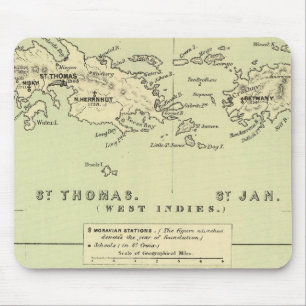 St Thomas, St Jan, St Crook Mouse Mat