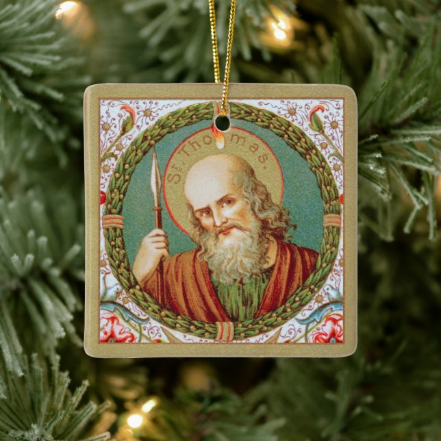 St. Thomas the Apostle (JMAS 12) Ceramic Ornament (Tree)