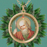 St. Thomas the Apostle (JMAS 12) Gold Plated Necklace<br><div class="desc">St. Thomas the Apostle, also called Didymus (the "twin"), was one of the Twelve Apostles of Jesus Christ according to the New Testament. After initially doubting the Resurrection until he touched Christ's wounds for himself, St. Thomas went on to evangelise Parthia, Persia, and India with missionary zeal. Here, he holds...</div>