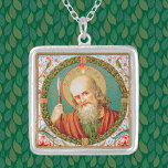 St. Thomas the Apostle (JMAS 12) Silver Plated Necklace<br><div class="desc">St. Thomas the Apostle, also called Didymus (the "twin"), was one of the Twelve Apostles of Jesus Christ according to the New Testament. After initially doubting the Resurrection until he touched Christ's wounds for himself, St. Thomas went on to evangelise Parthia, Persia, and India with missionary zeal. Here, he holds...</div>