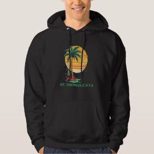 St. Thomas U.S.V.I. US Virgin Island Souvenir Vaca Hoodie
