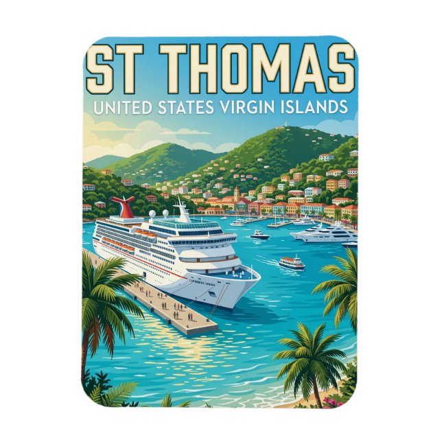 St. Thomas U.S. Virgin Islands Magnet (Vertical)