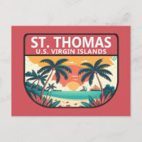 St Thomas U.S. Virgin Islands Retro Emblem