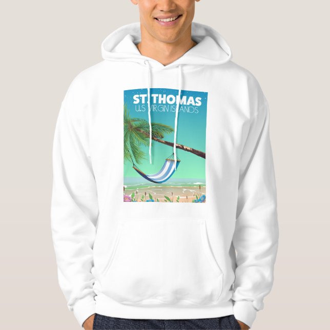 St Thomas US Virgin Islands. Hoodie (Front)
