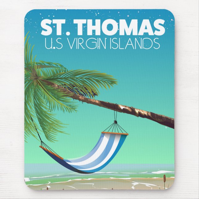 St Thomas US Virgin Islands. Mouse Mat (Front)