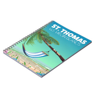 St Thomas US Virgin Islands. Notebook