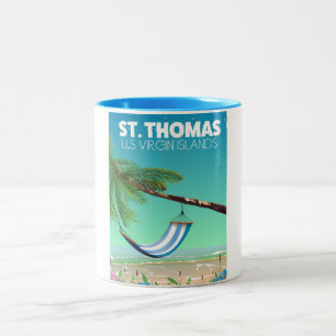 St Thomas US Virgin Islands. Two-Tone Coffee Mug