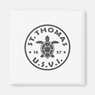 St Thomas Usvi Sea Turtle Mens Womens Kids Souveni Magnet