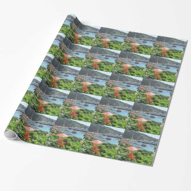 St. Thomas USVI Wrapping Paper (Unrolled)