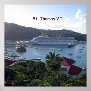 St. Thomas V.I. Harbour Poster