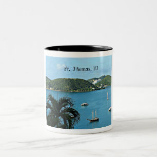 St. Thomas, VI Two-Tone Coffee Mug
