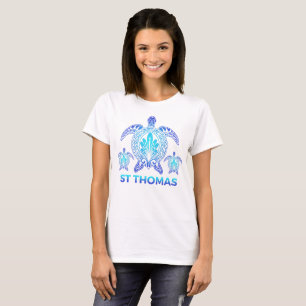 St Thomas Virgin Islands Blue Sea Turtle Souvenirs T-Shirt