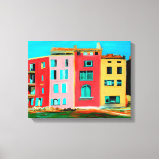 St Tropez House On Beach Canvas Print