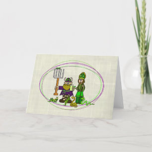 St. Urho and St. Patrick Bugs Snakes Removal Card