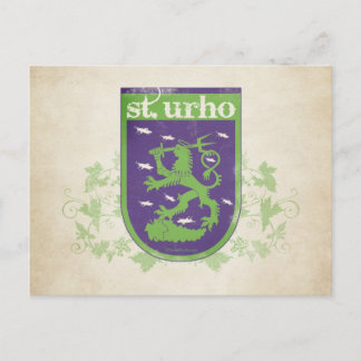 St. Urho Coat of Arms - Postcard
