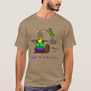 St. Urho T-shirt with Peace Grasshopper